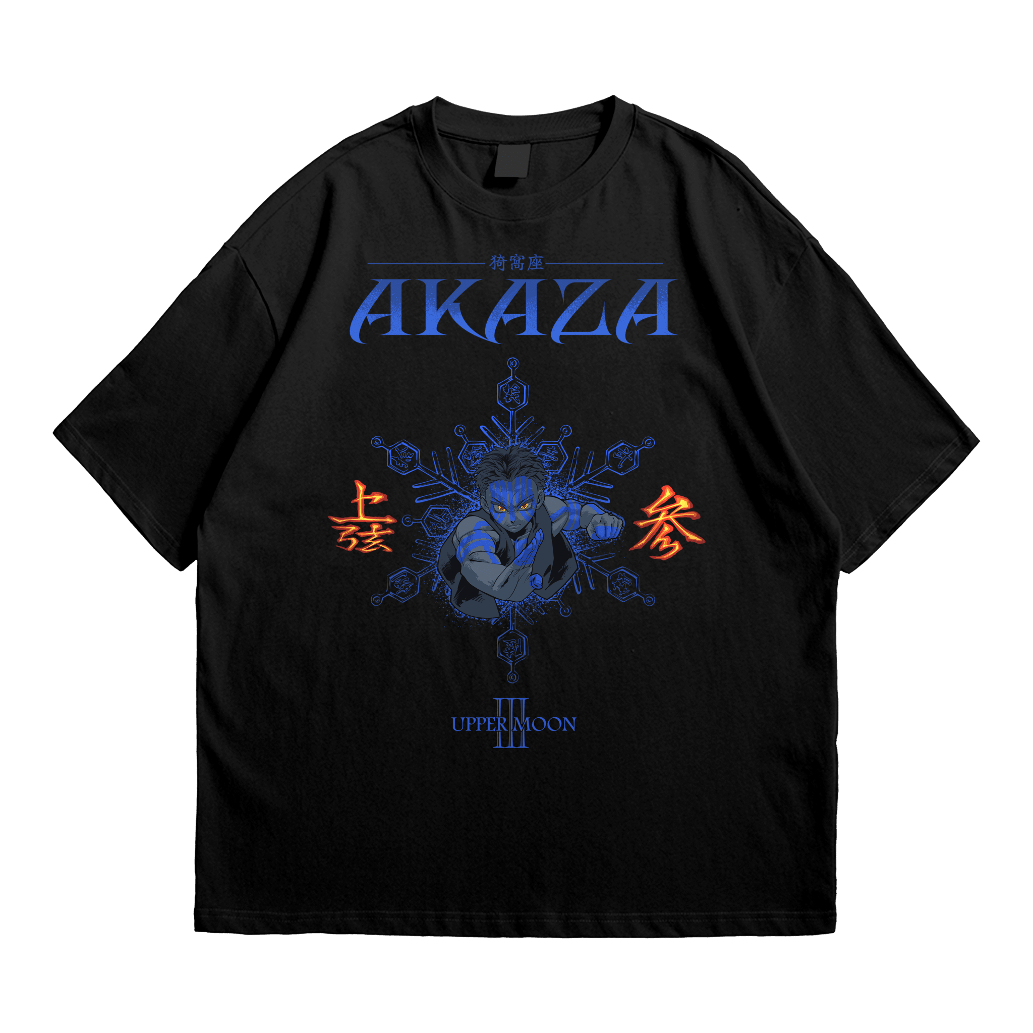 AKAZA UPPER MOON III. | 1-Sided T-Shirt anime