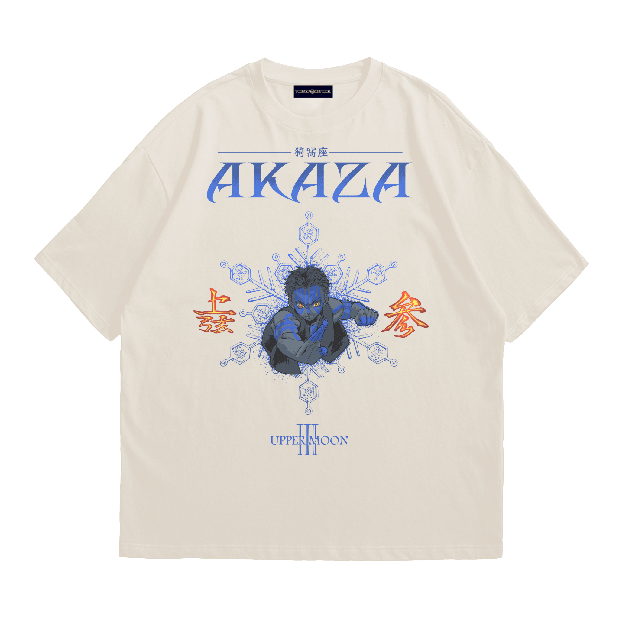 AKAZA UPPER MOON III. | 1-Sided T-Shirt anime