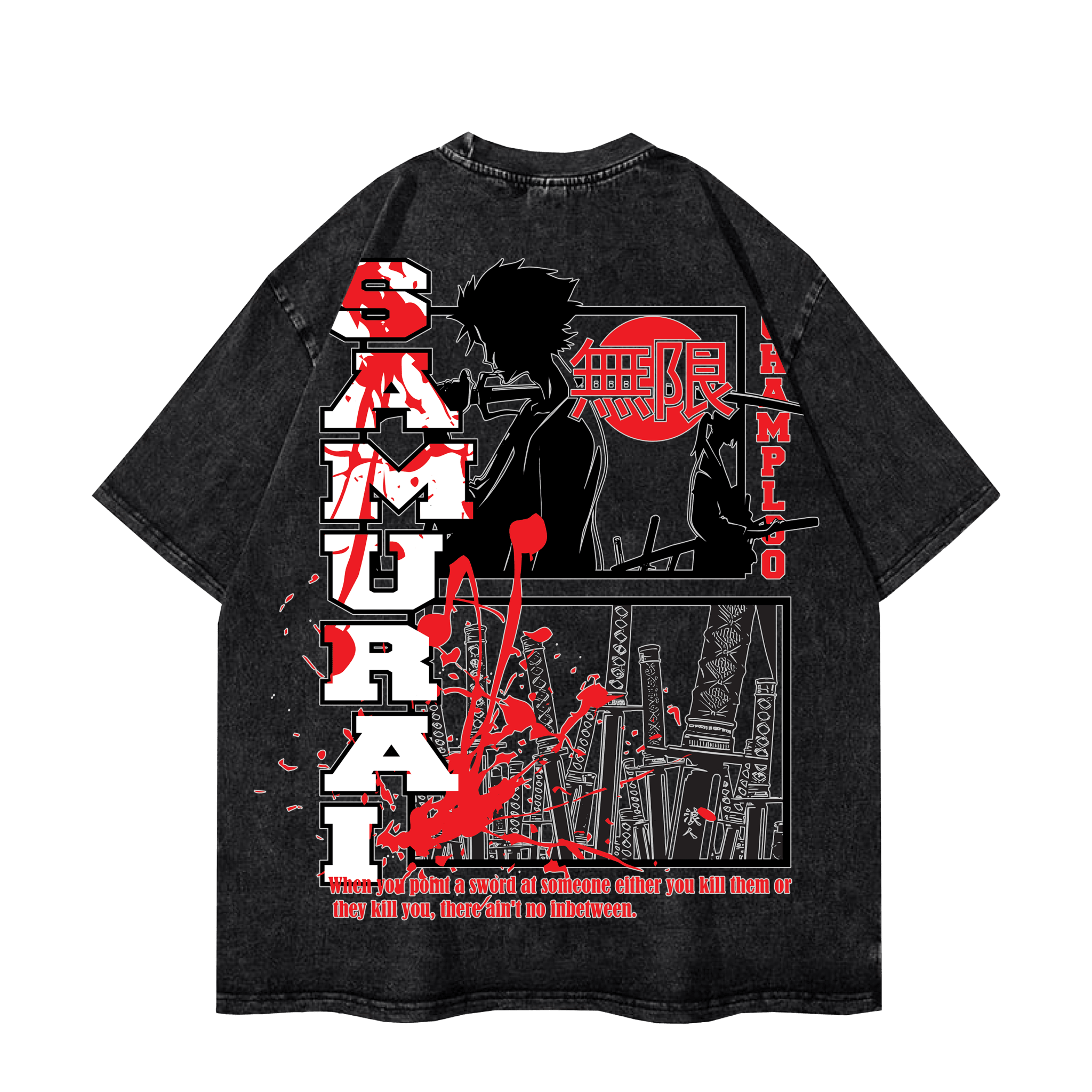MUGEN SAMURAI CHAMPLOO VINTAGE TEE anime
