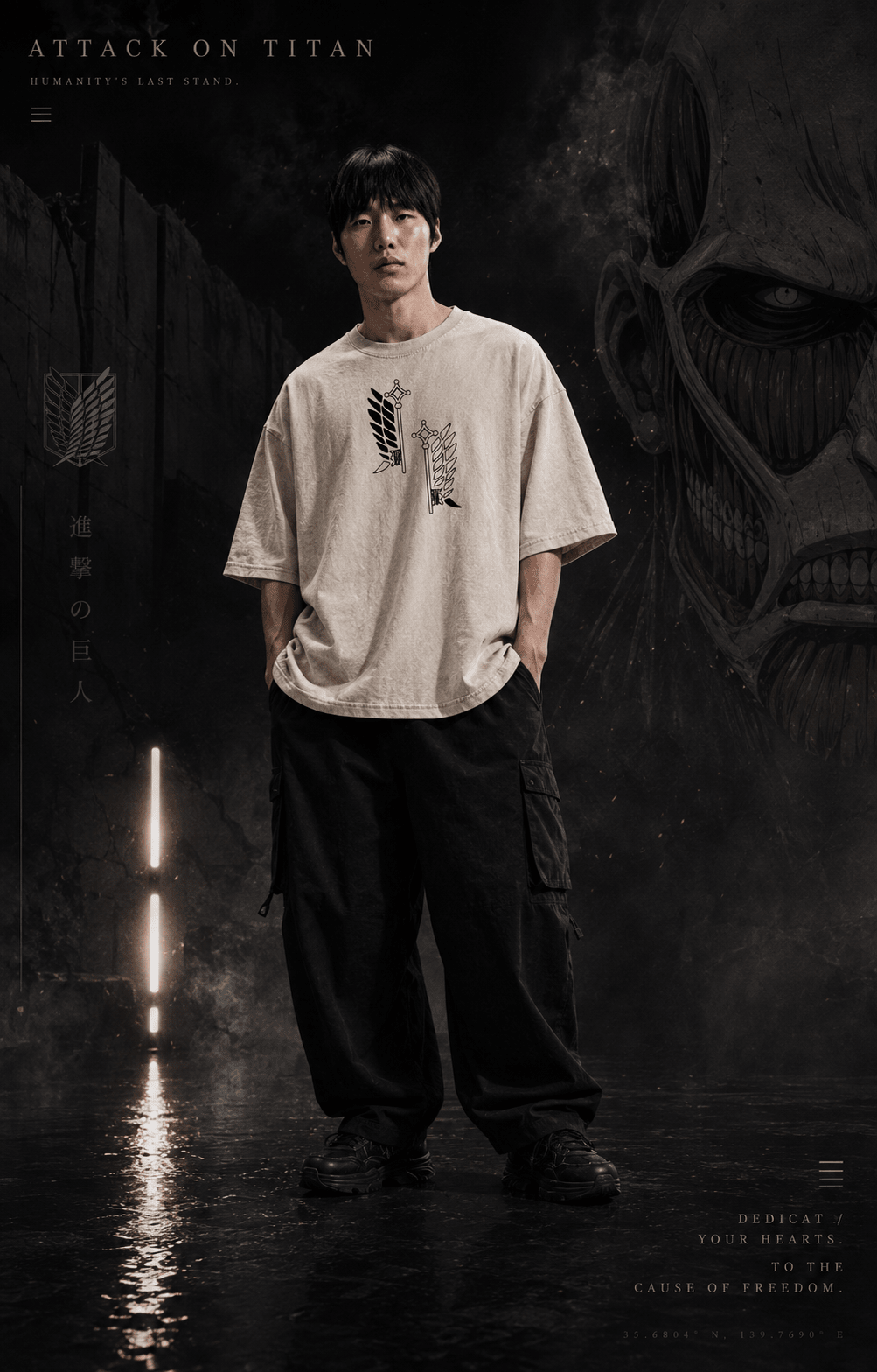 AOT TITANS TEE anime