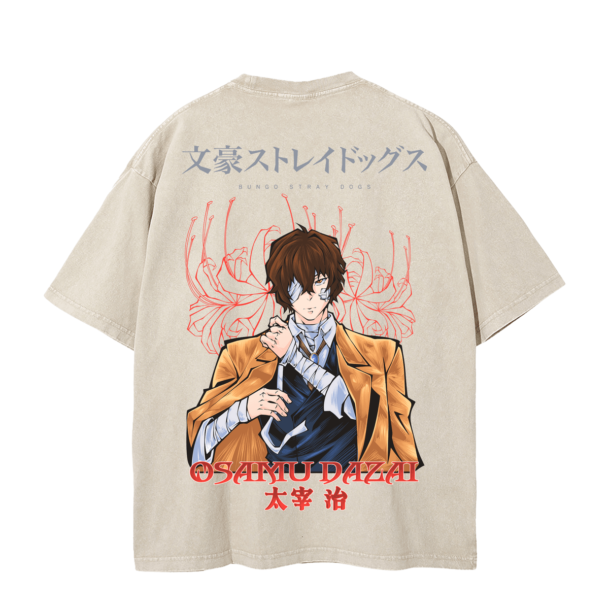 DAZAI VINTAGE TEE - APRICOT anime
