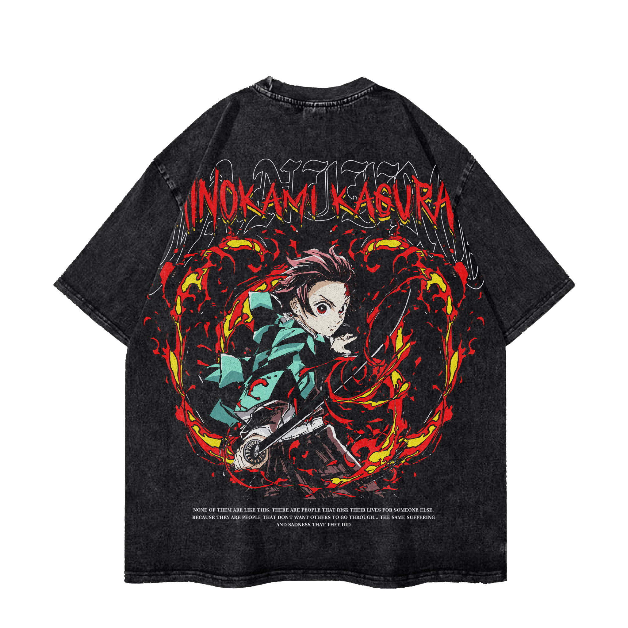 TANJIRO HINOKAMI VINTAGE TEE anime