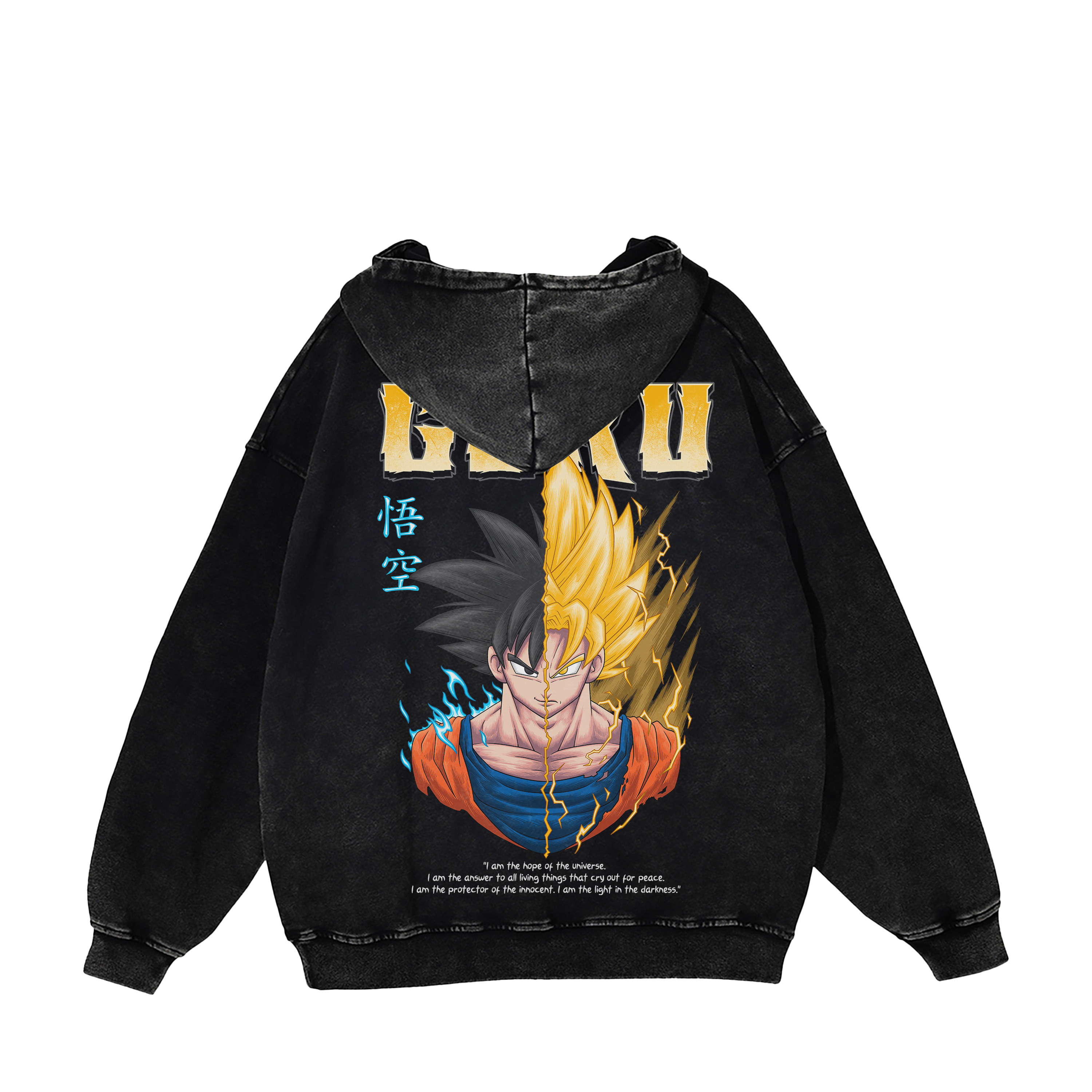 GOKU SPLIT FACE HOODIE