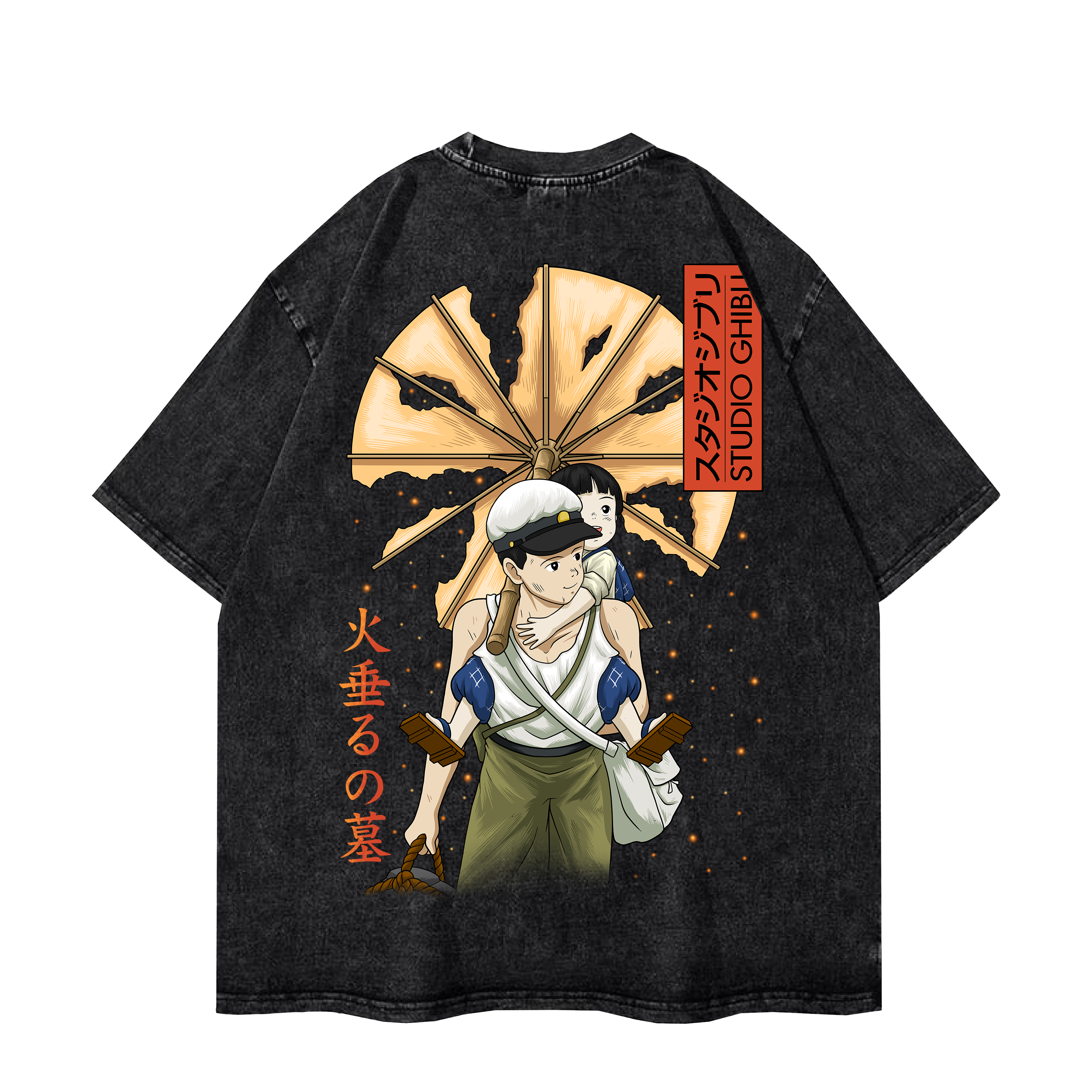 GRAVE OF FIREFLIES VINTAGE TEE