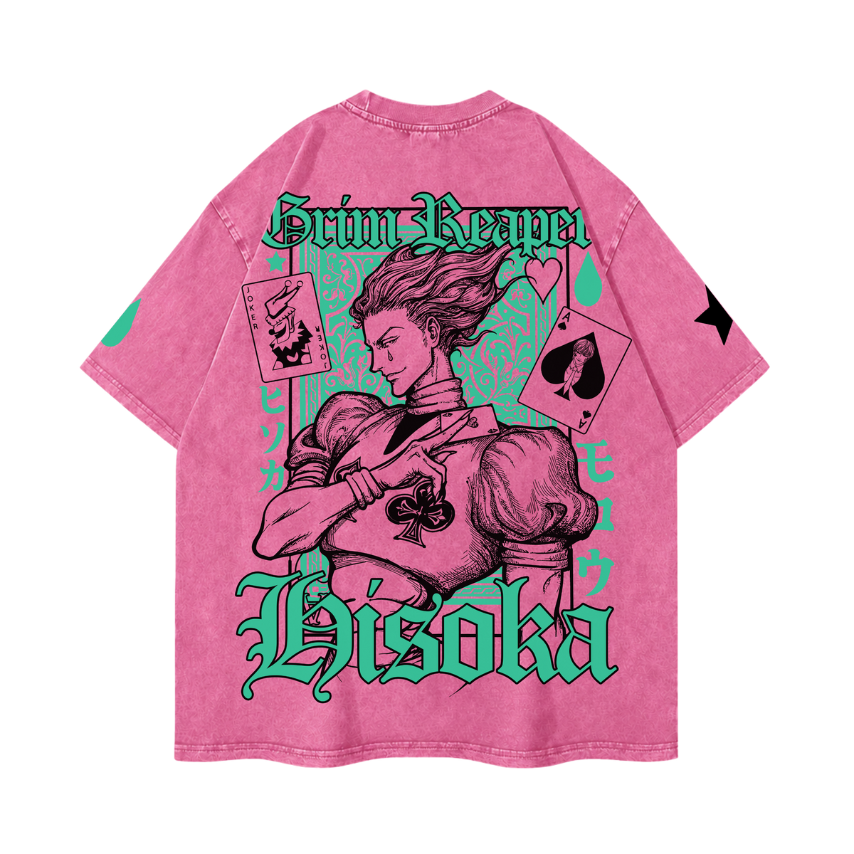 Hunter x Hunter Hisoka Spider No. 4 Snow Washed Oversized Tee