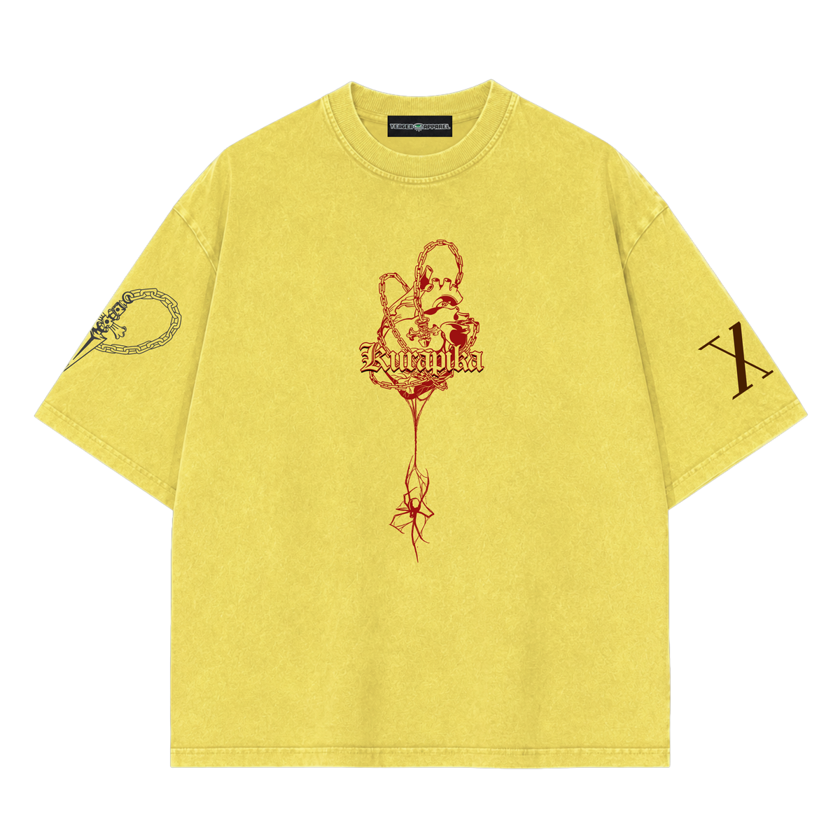 Hunter x Hunter Kurapika's Chains Snow Washed Oversized Tee
