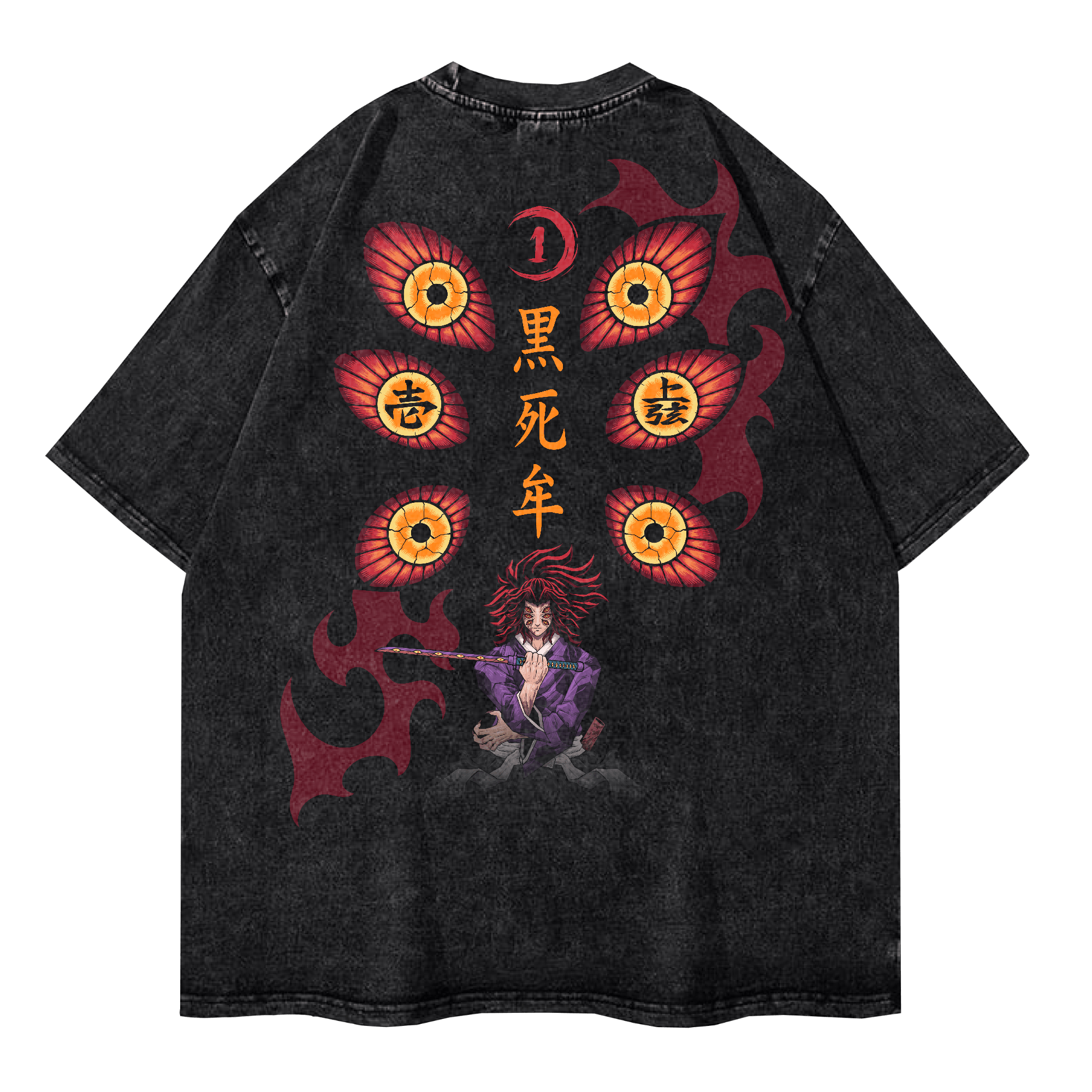 KOKUSHIBO: SIX-EYED SOVEREIGN VINTAGE TEE anime