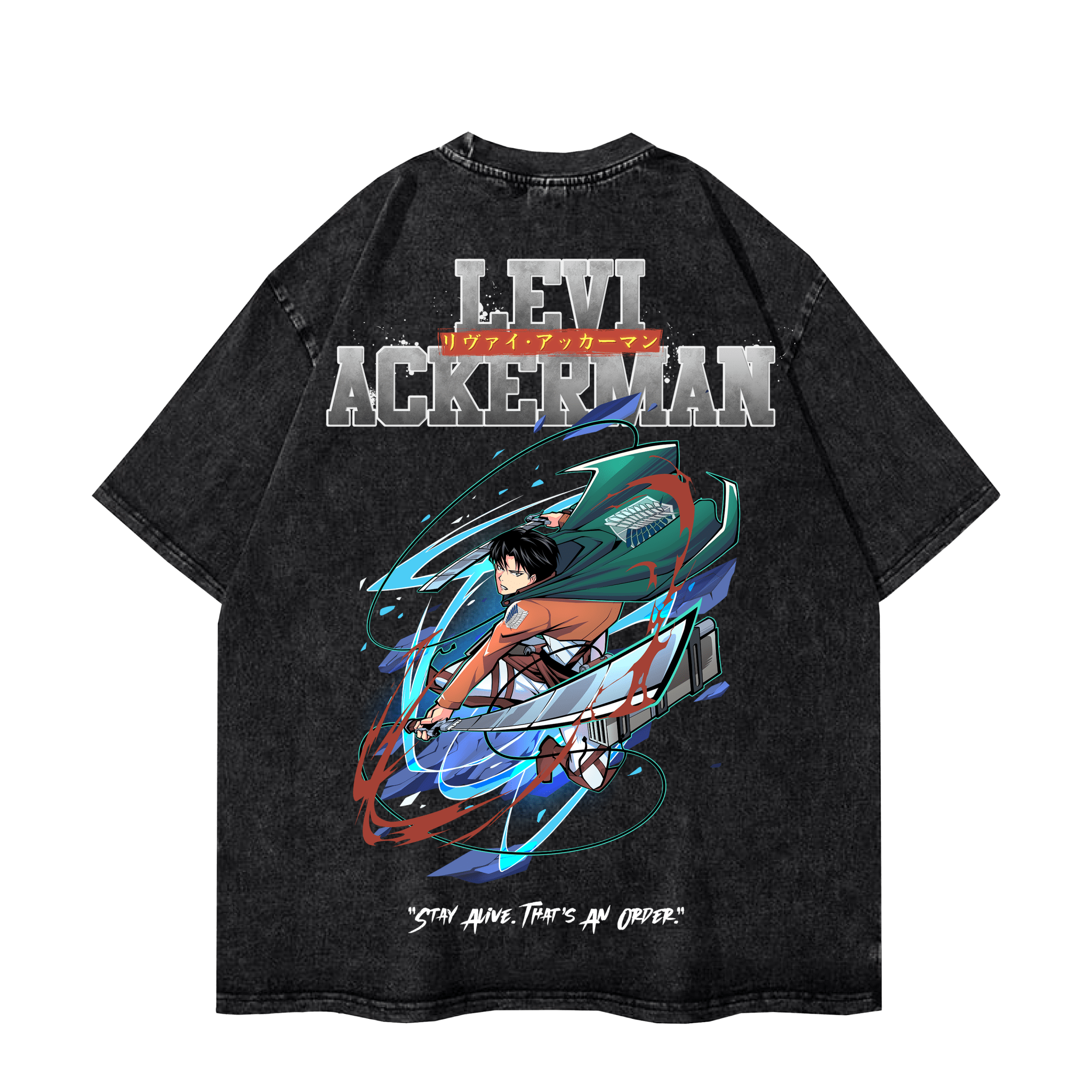 LEVI AOT VINTAGE TEE anime