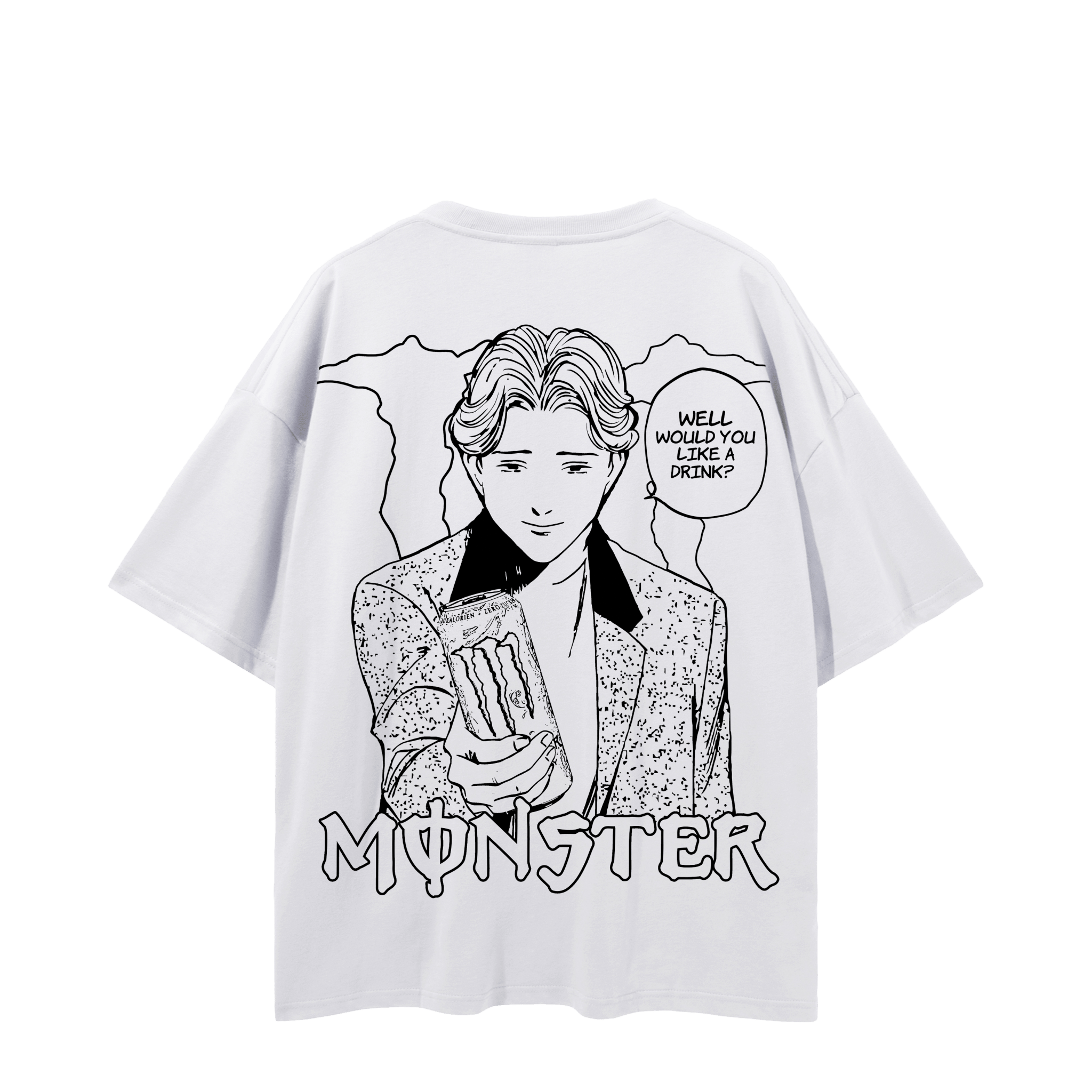 White Monster T-Shirt anime