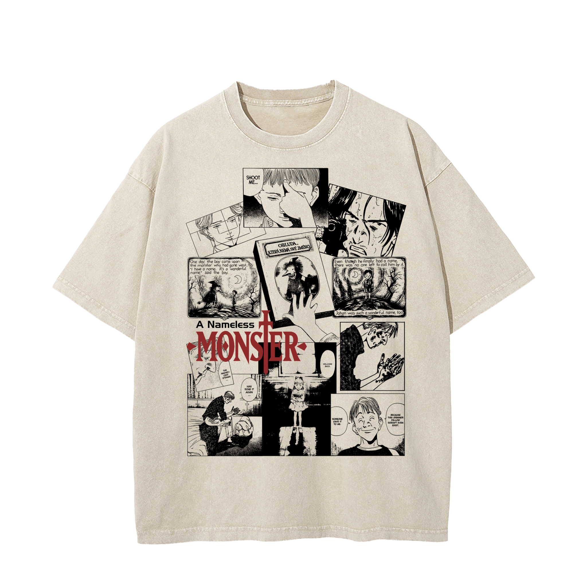 MONSTER MANGA PANEL TEE anime