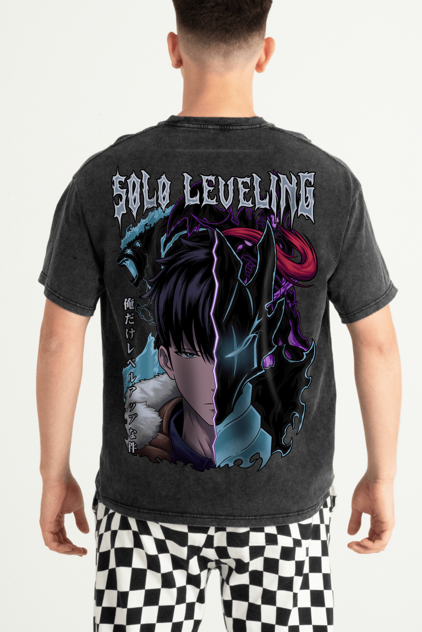 Solo Leveling Season 2 Sung Jinwoo Vintage Tee | Yeager Apparel anime