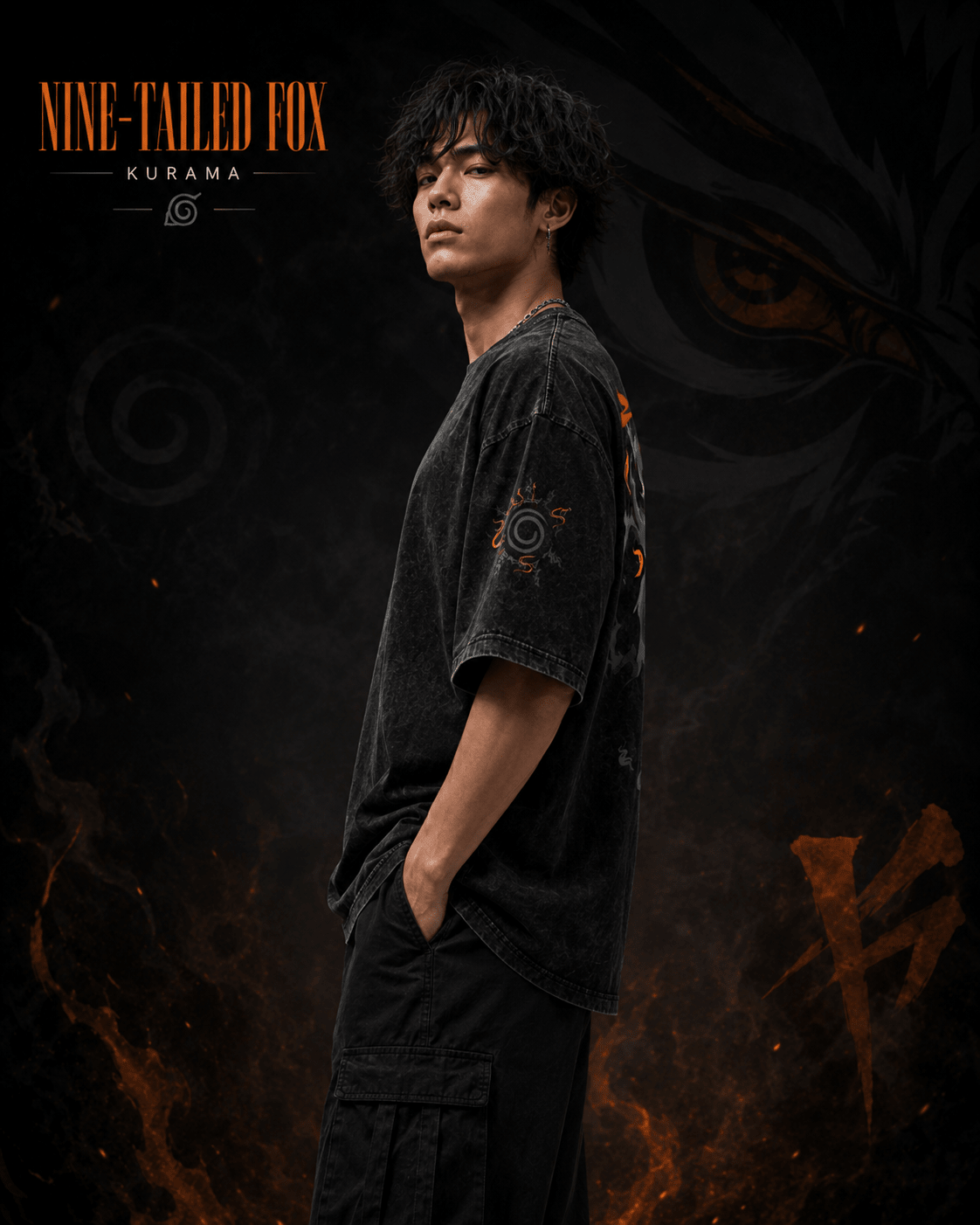 Naruto Nine-Tailed Fox Kurama Graphic Tee | Yeager Apparel anime