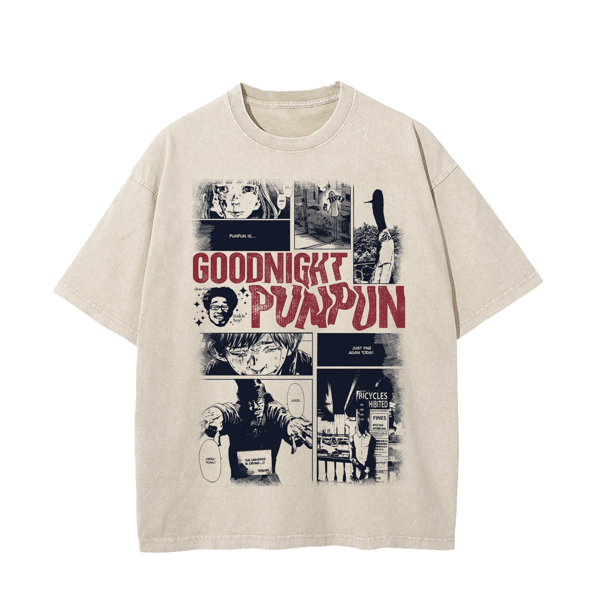 Goodnight Punpun Manga Panel Tee anime