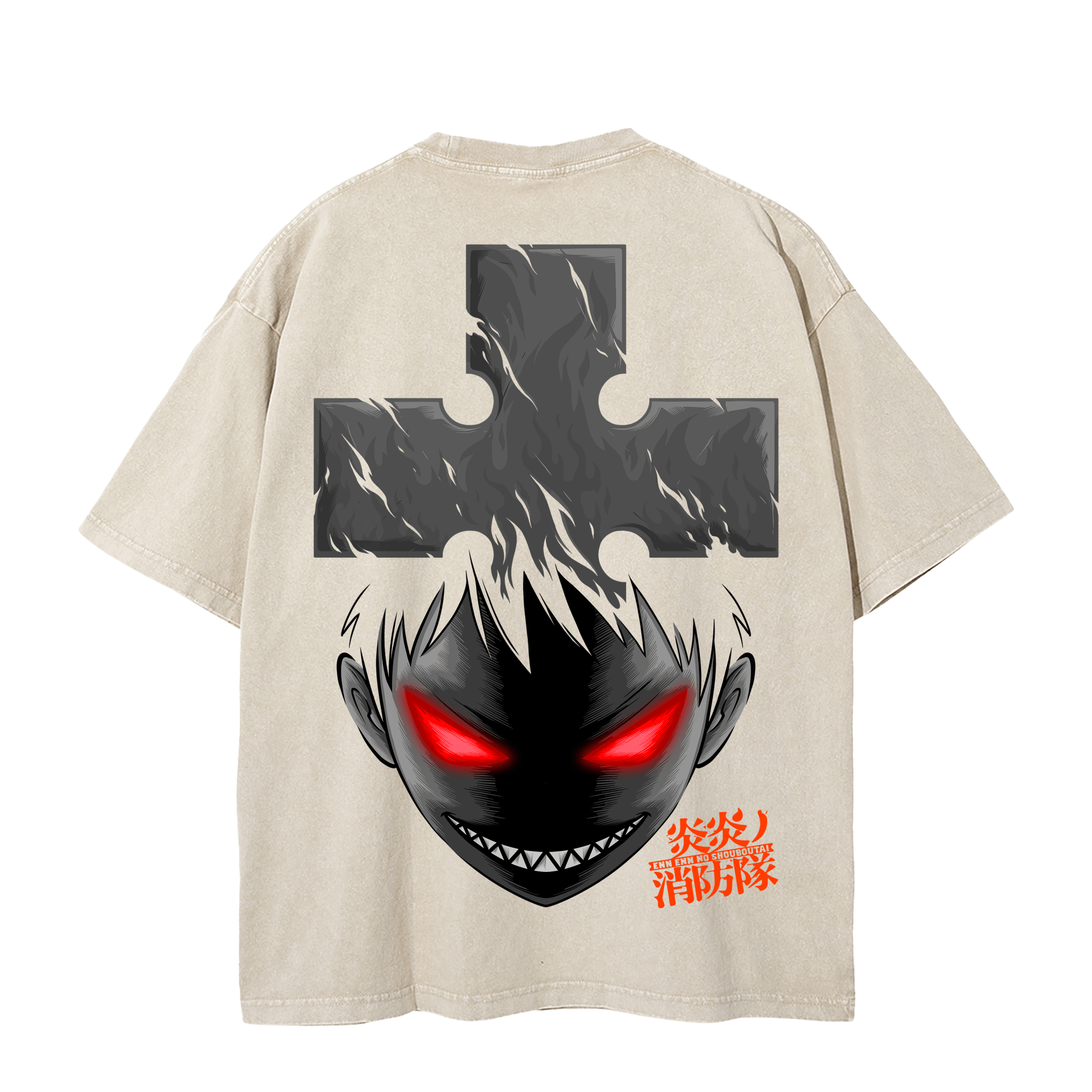 SHINRA VINTAGE TEE - APRICOT anime