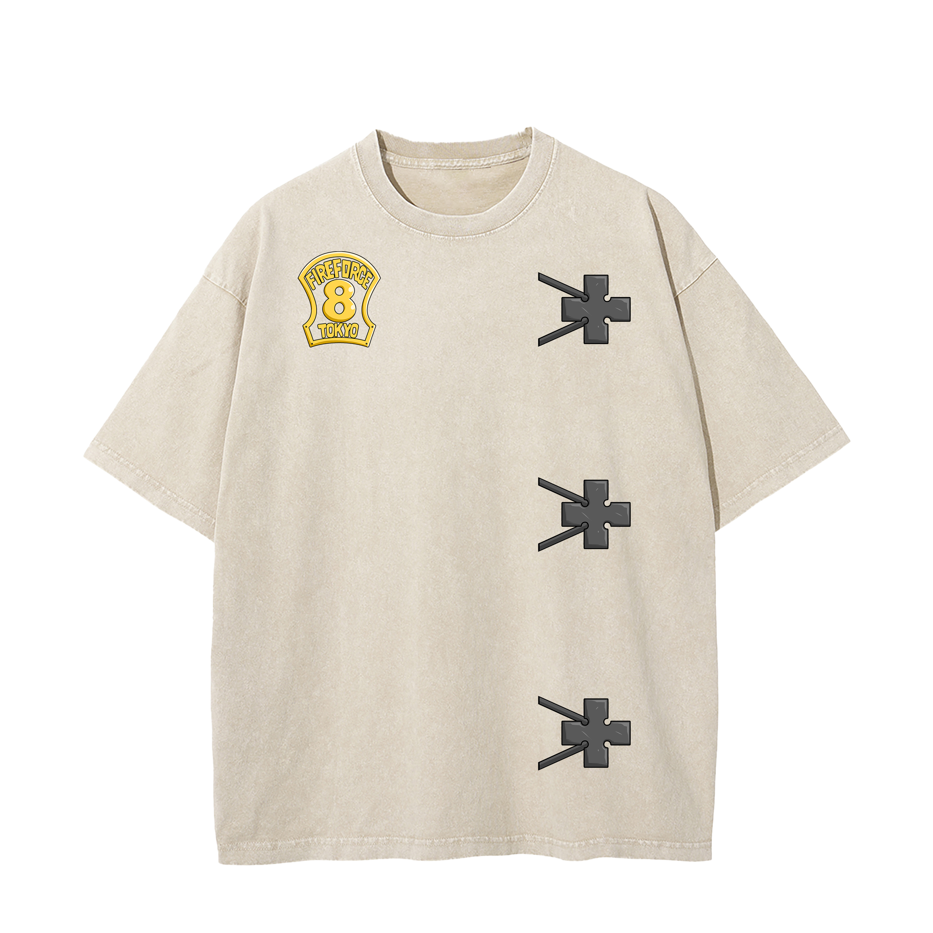 SHINRA VINTAGE TEE - APRICOT