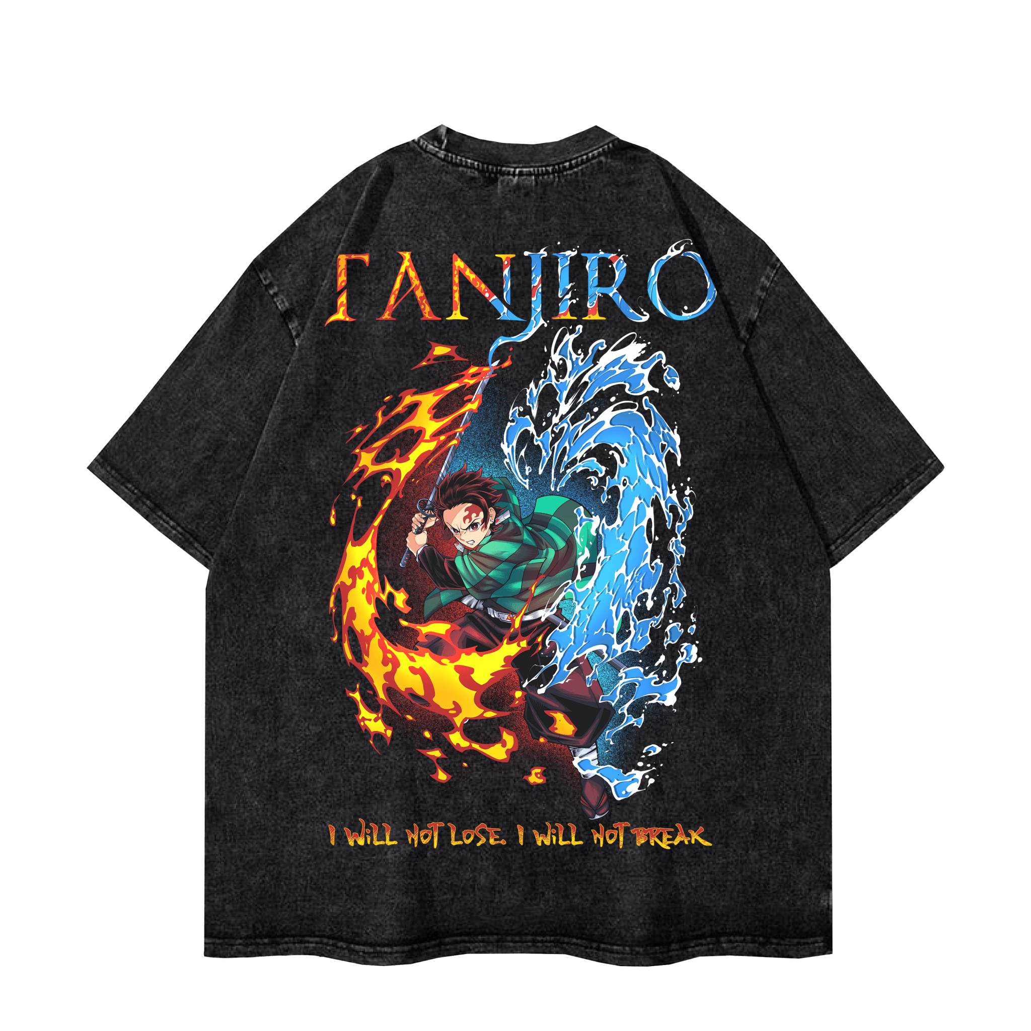 TANJIRO SPLIT VINTAGE TEE anime