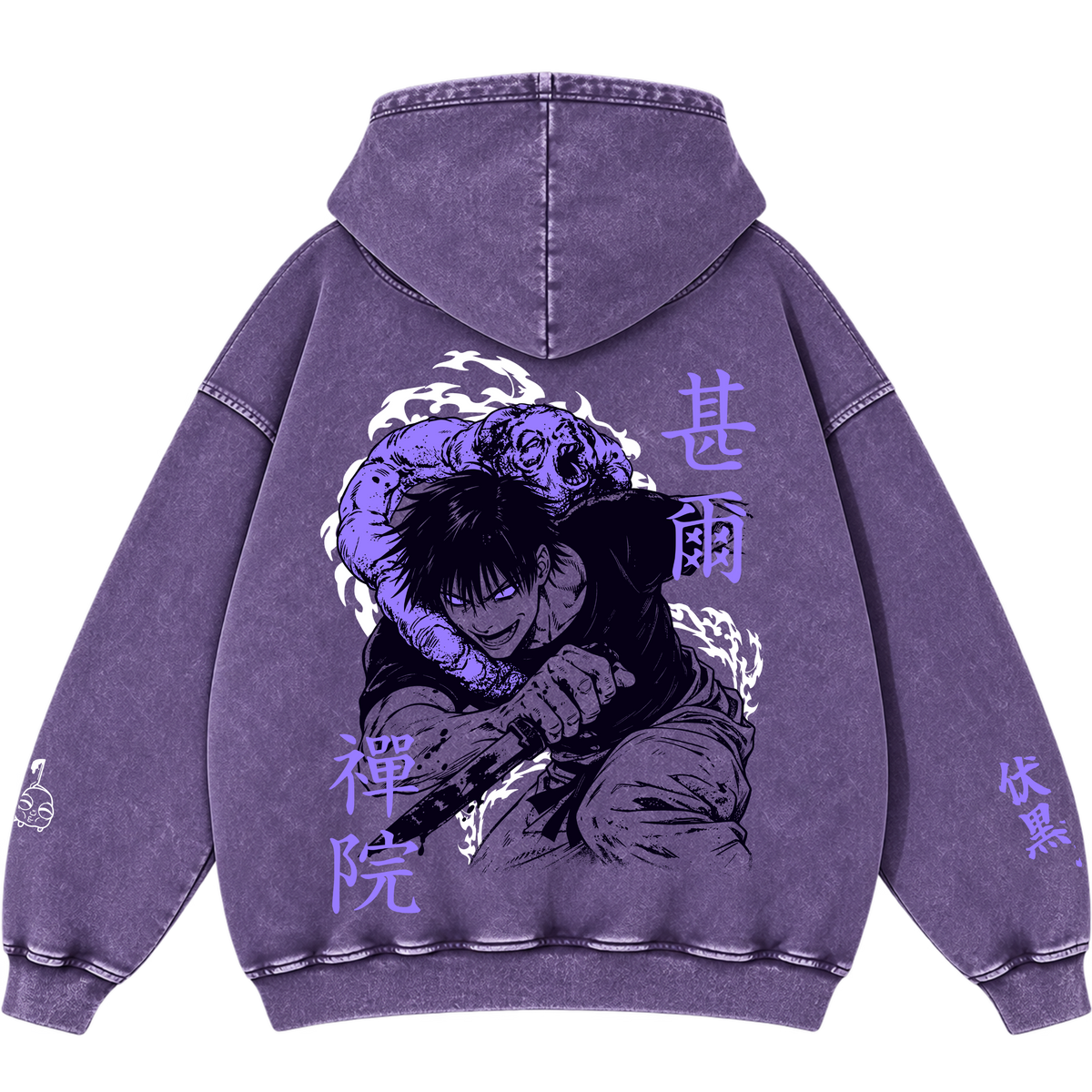 Jujutsu Kaisen Toji Zen'in Snow Washed Hoodie