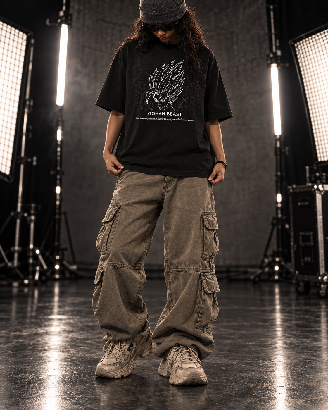 Beast Gohan | Classic Black Boxy Tee | DragonBallZ