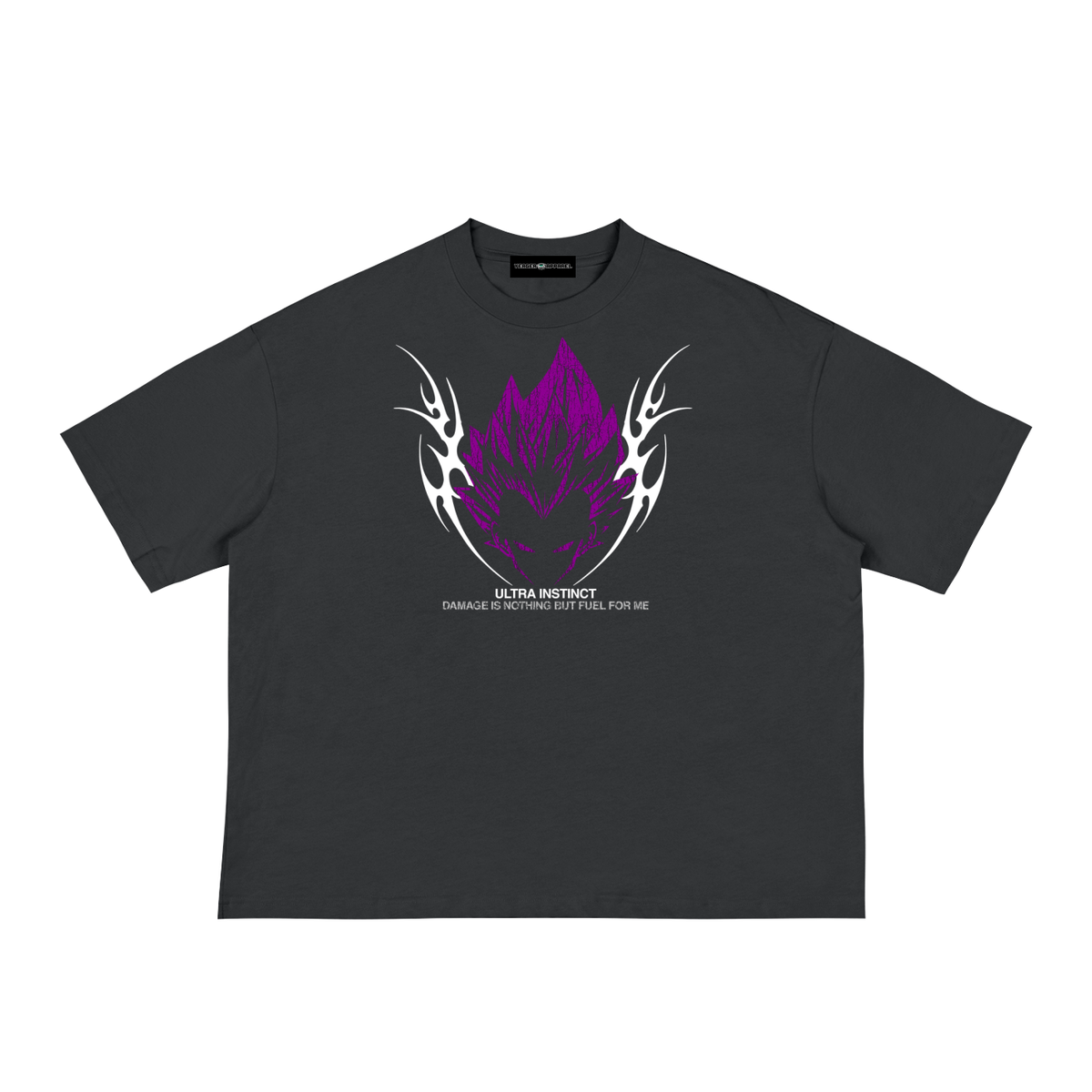 Vegeta Ultra Ego | Classic Black Boxy Tee | DragonBallZ