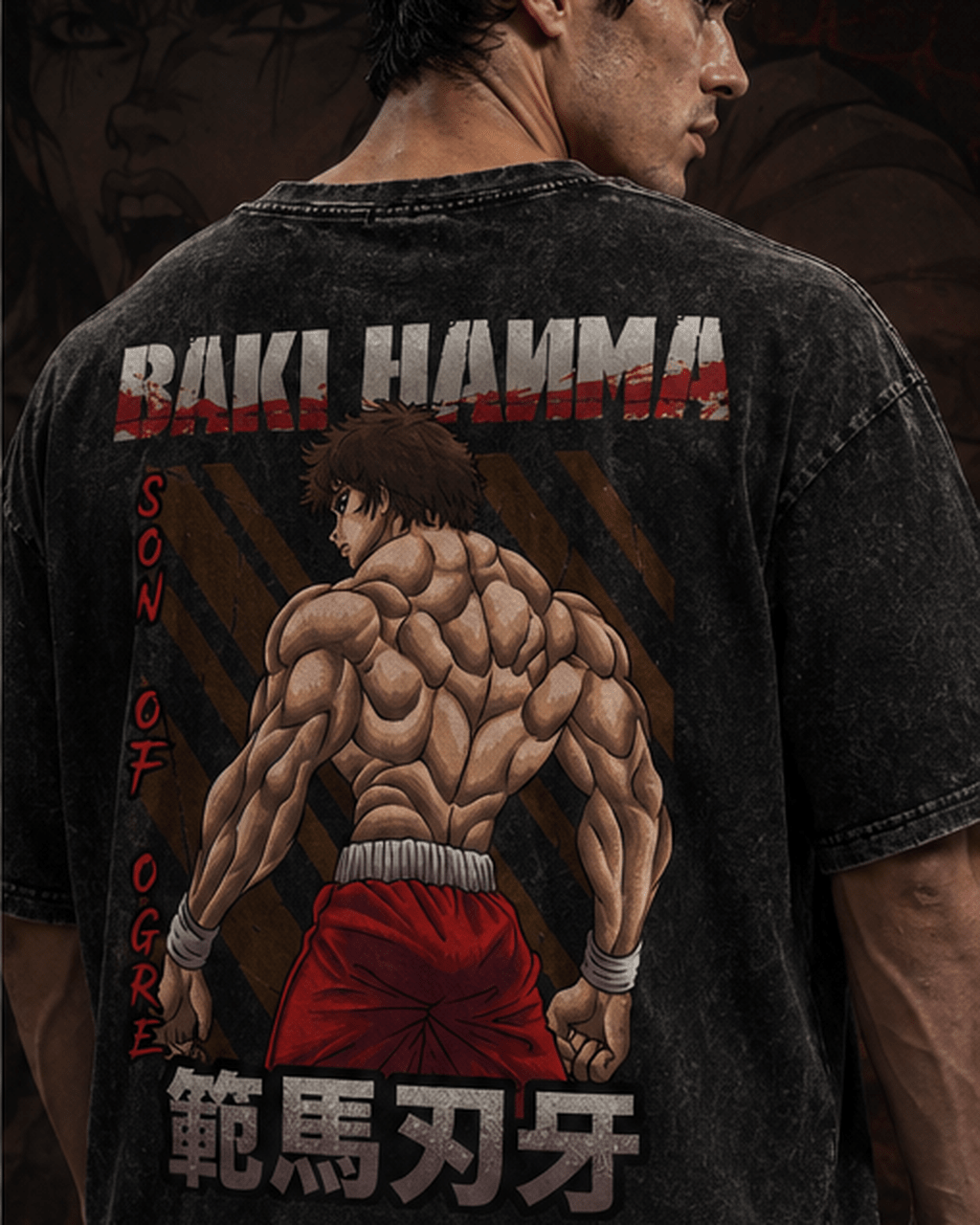 BAKI "DEMON BACK" VINTAGE TEE anime