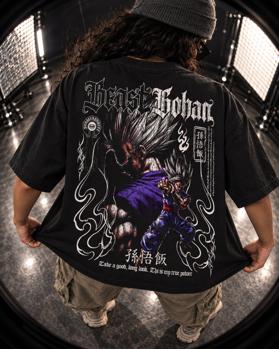 Beast Gohan | Classic Black Boxy Tee | DragonBallZ