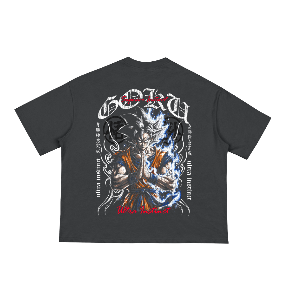 Goku Ultra Instinct | Classic Black Boxy Tee | DragonBallZ