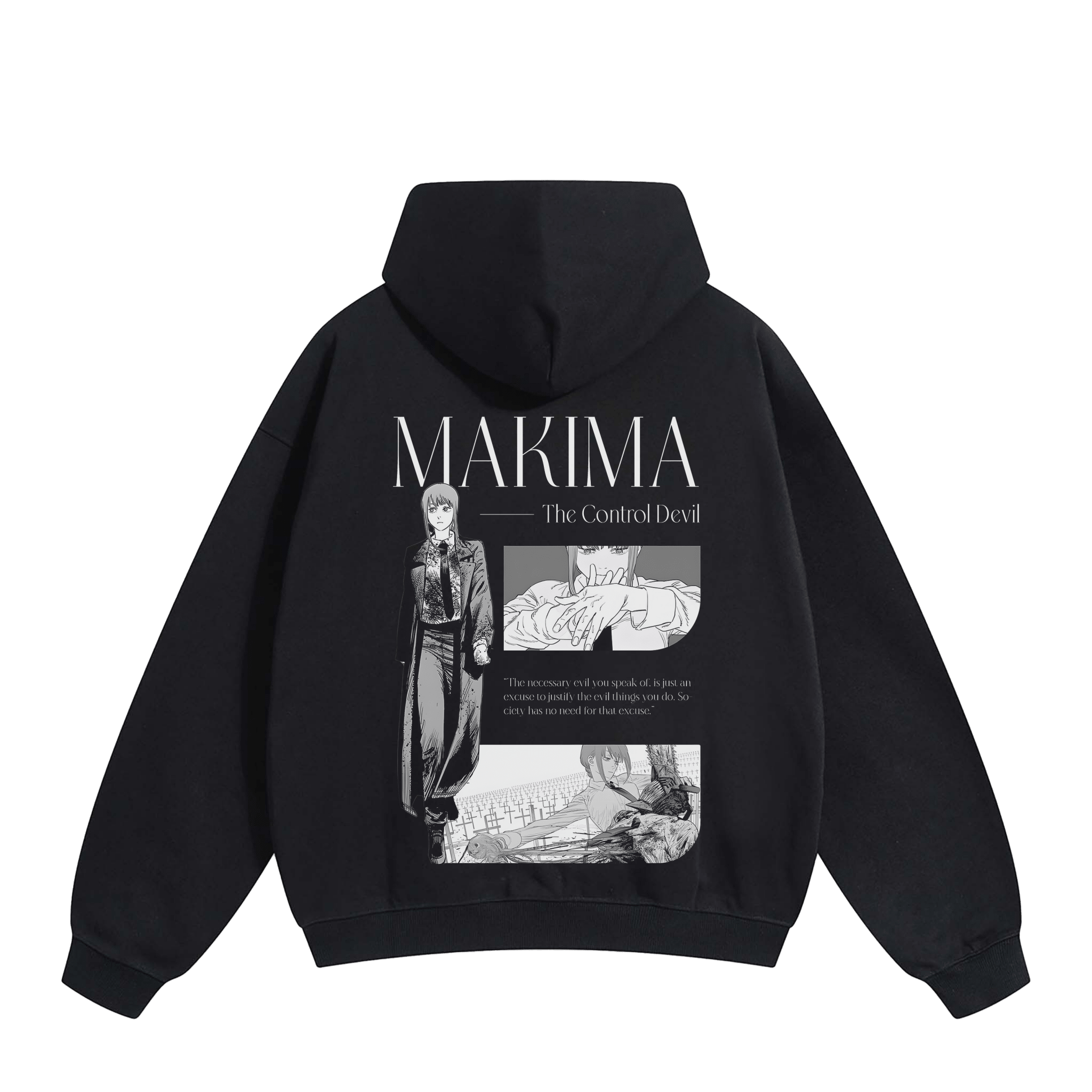 MAKIMA 'CONTROL DEVIL' AESTHETIC HOODIE anime