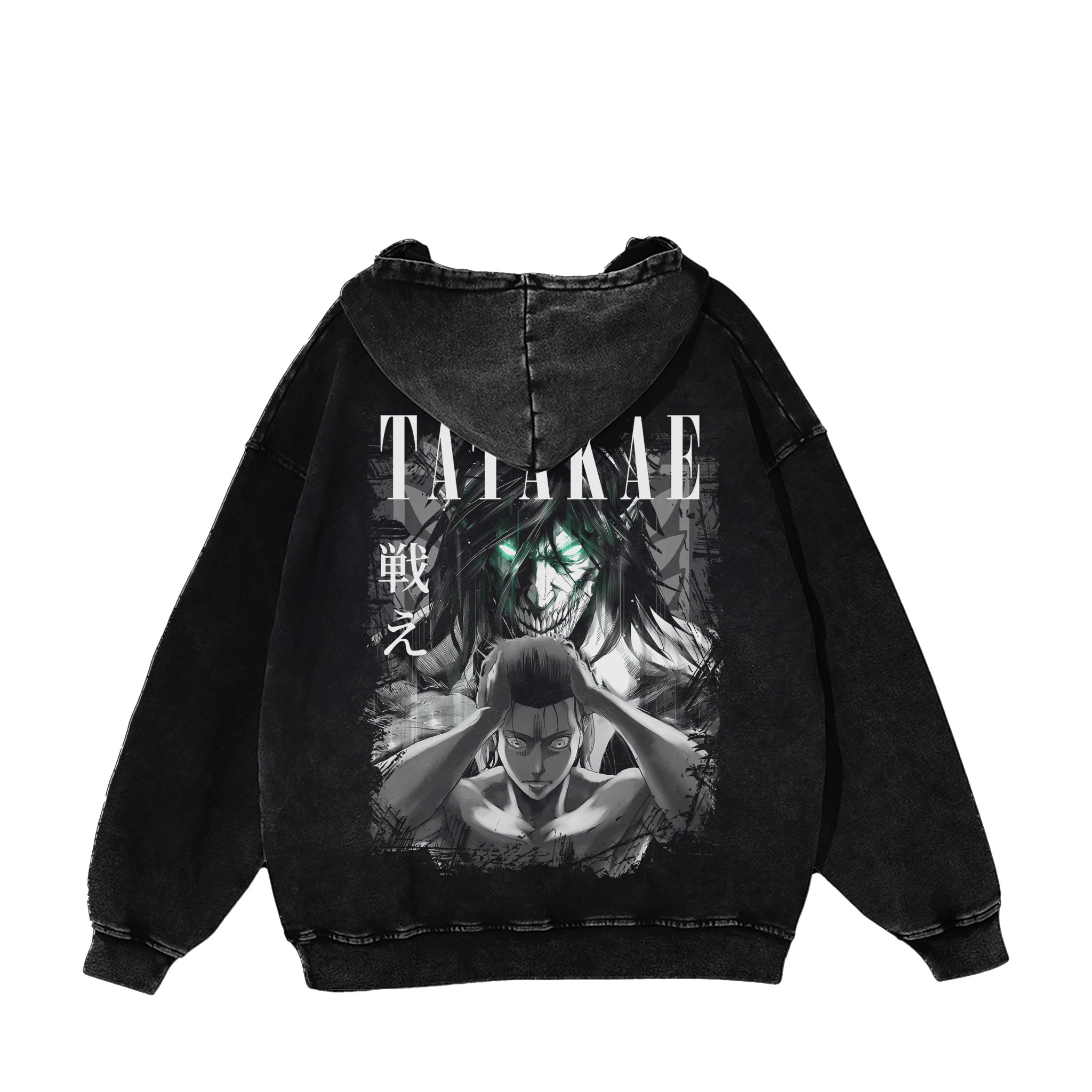 EREN GREEN EYE HOODIE anime