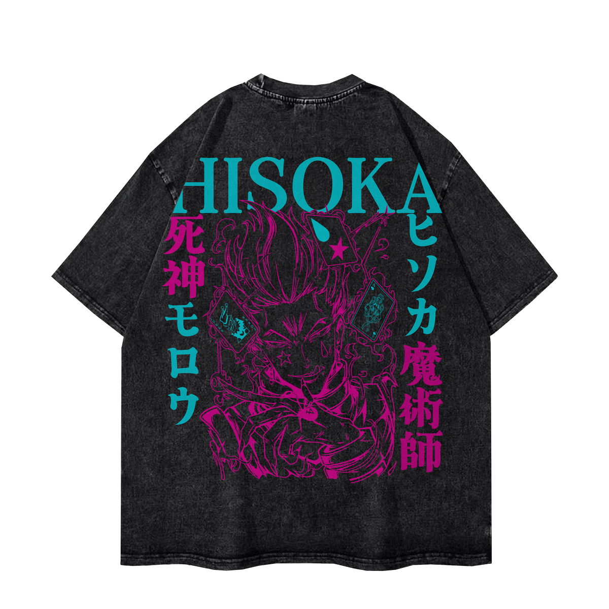 Hisoka Morow Phantom Magician t-shirt Hunter x Hunter back design