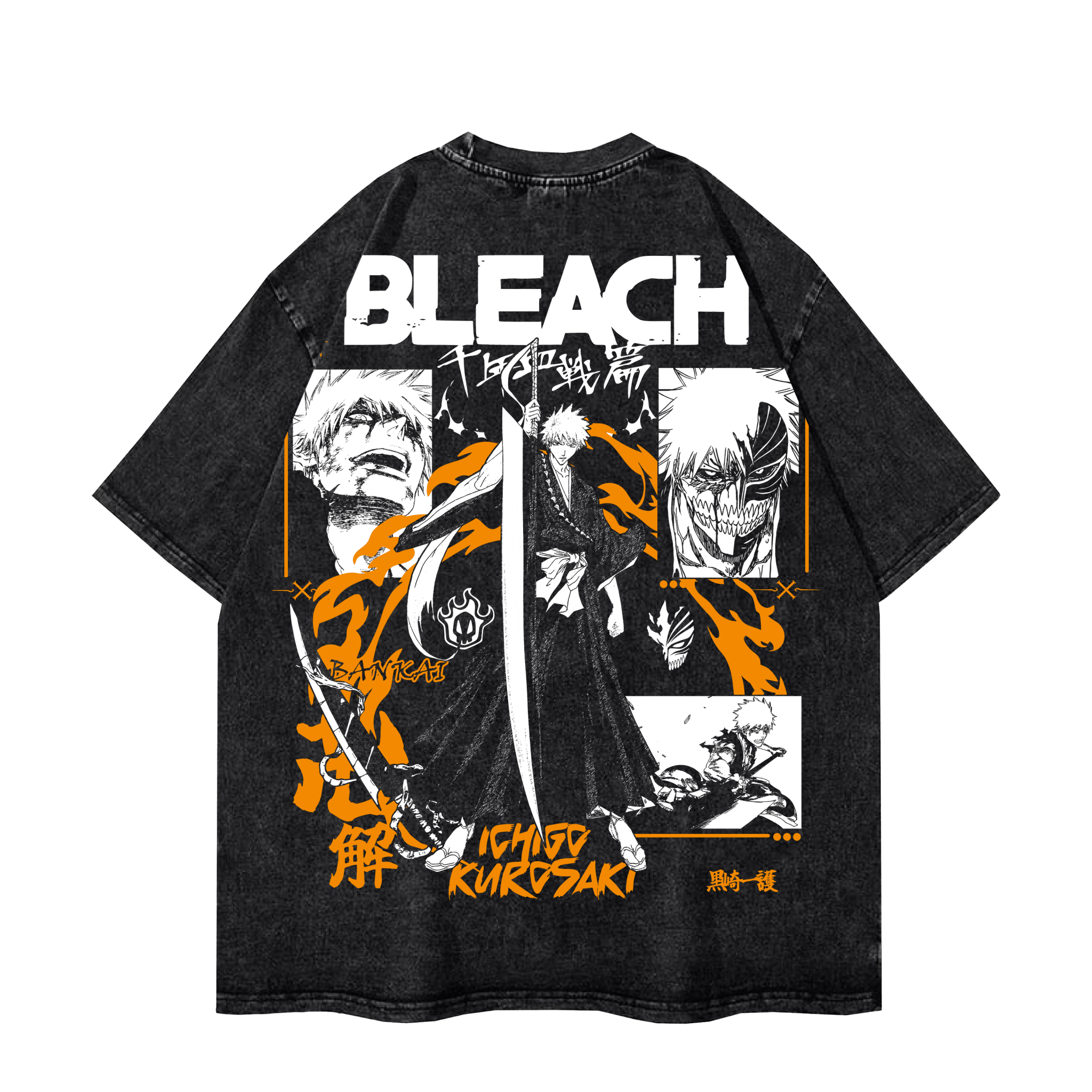 Bleach Ichigo Kurosaki Vintage Graphic Tee | Yeager Apparel anime