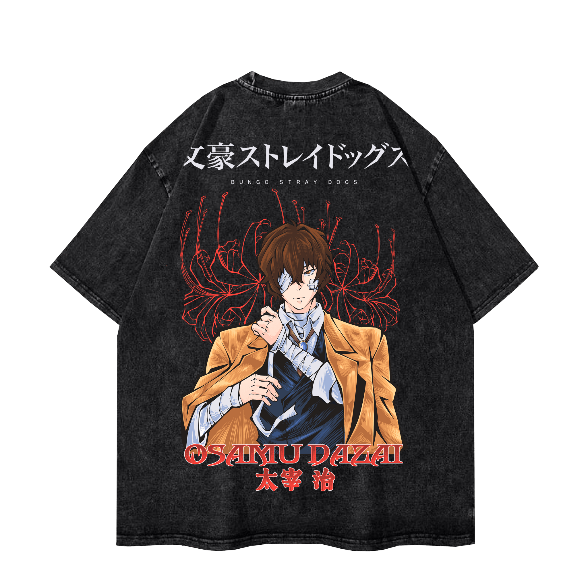 DAZAI VINTAGE TEE - BLACK anime