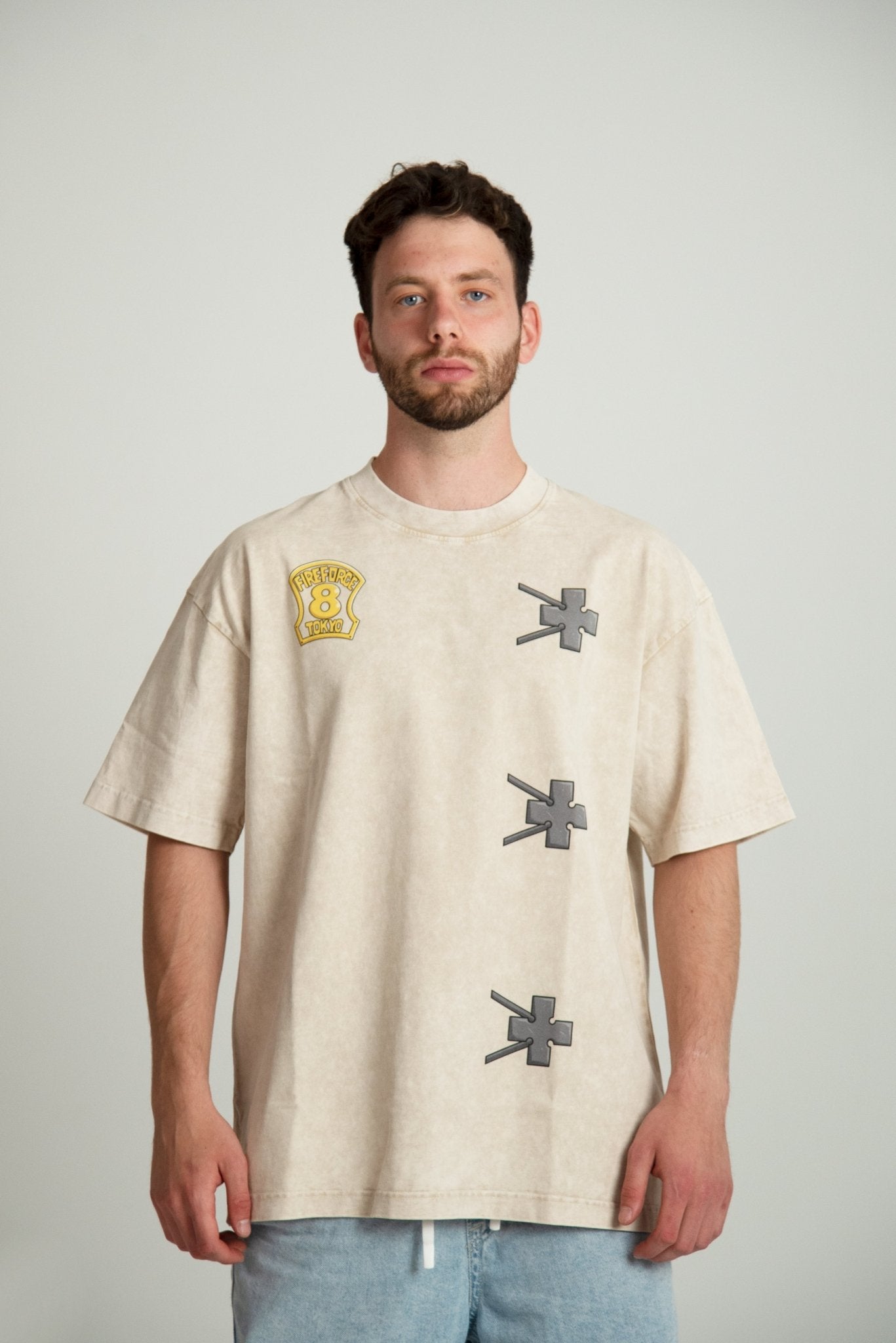 SHINRA VINTAGE TEE - APRICOT anime