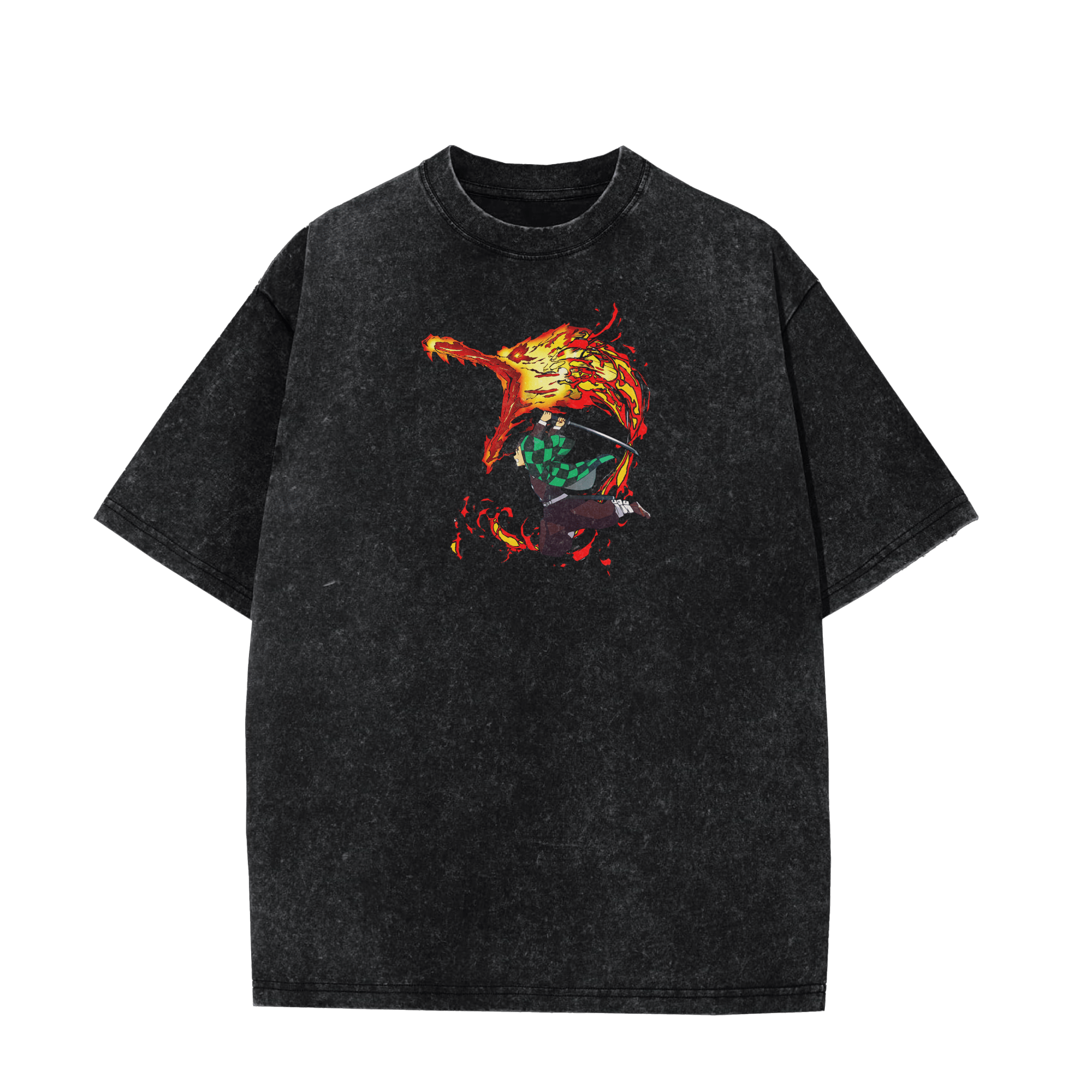 TANJIRO HINOKAMI VINTAGE TEE anime