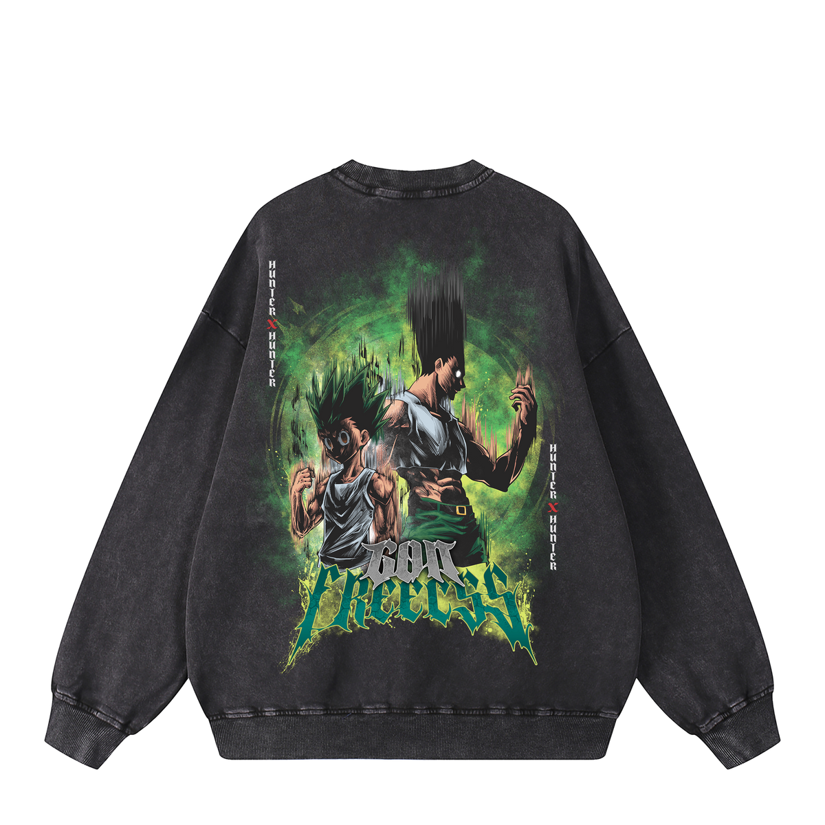 Gon Freecss Sweatshirt back Gon Freecss sweatshirt Hunter x Hunter back design