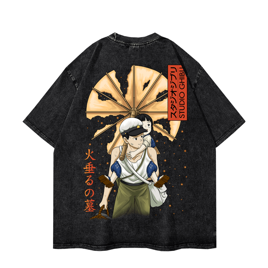 GRAVE OF FIREFLIES VINTAGE TEE