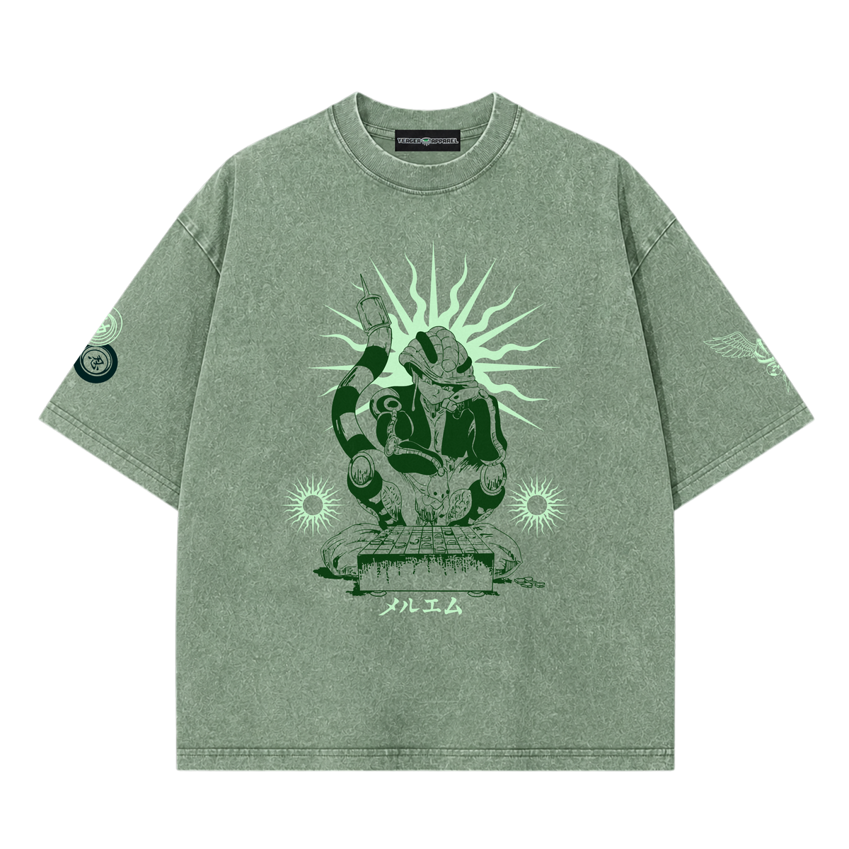 Hunter x Hunter Meruem Gungi Snow Washed Oversized Tee