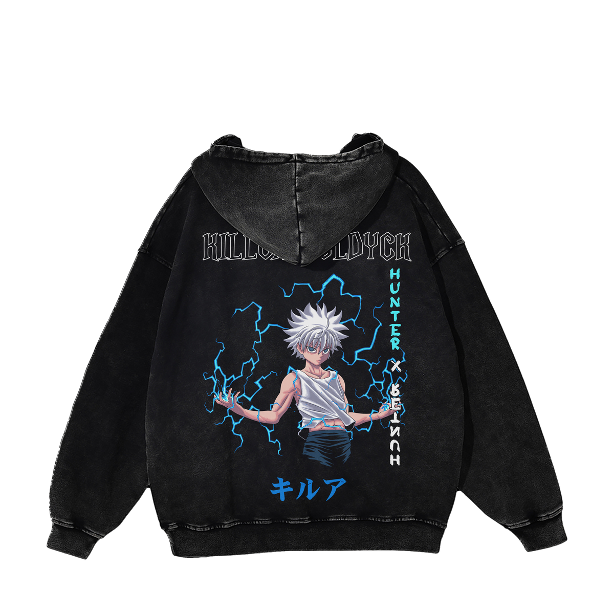 Hunter x Hunter Hoodie Hunter x Hunter Killua Zoldyck heritage hoodie back design