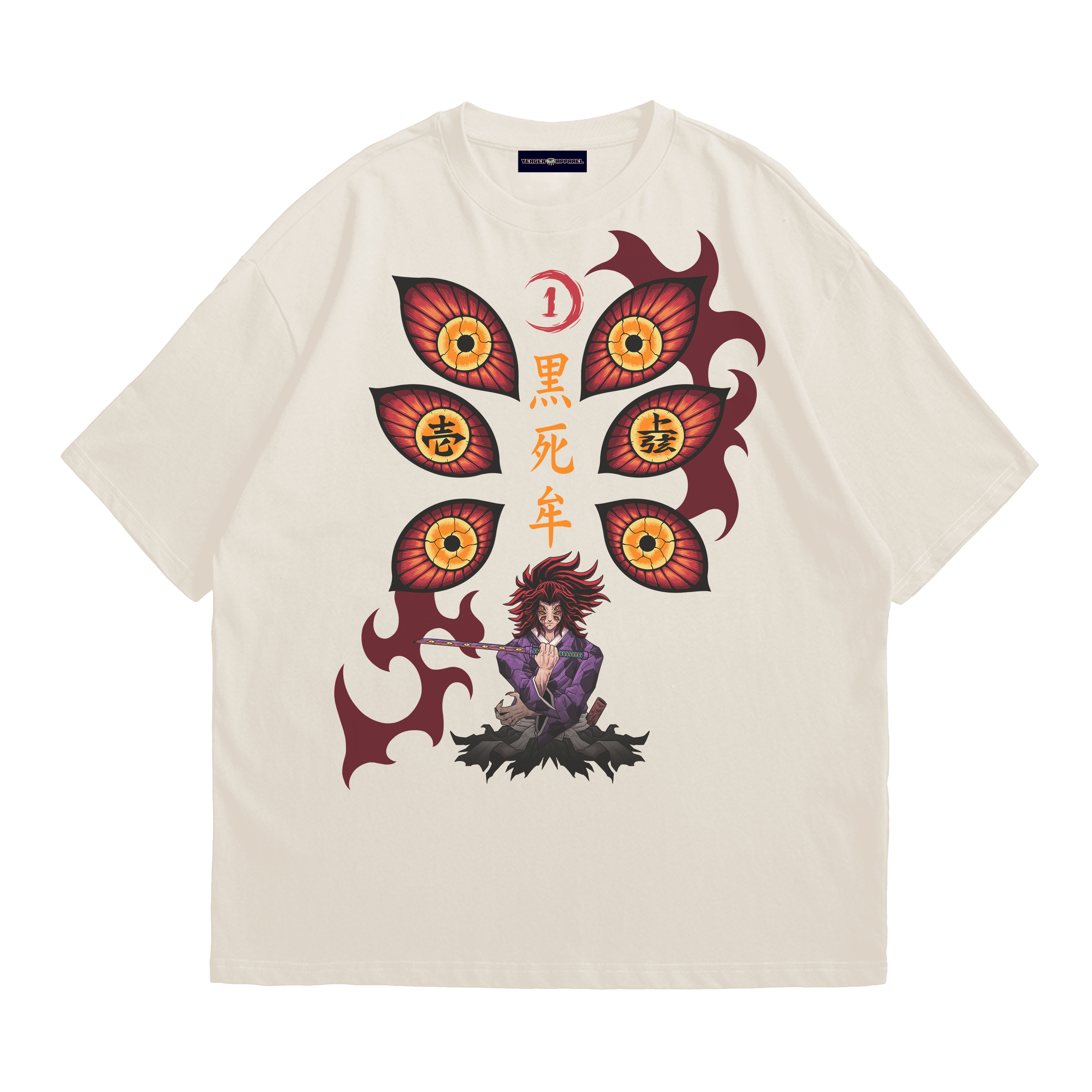 KOKUSHIBO: SIX-EYED SOVEREIGN T-SHIRT | 1-Sided T-Shirt