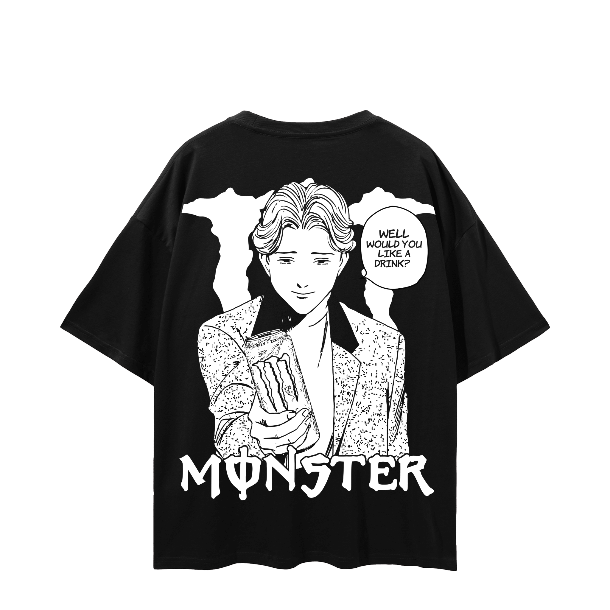 Black&White Monster T-Shirt anime