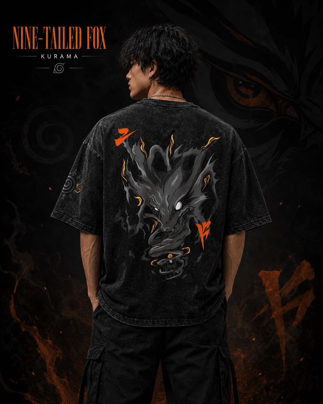 Naruto Nine-Tailed Fox Kurama Graphic Tee | Yeager Apparel