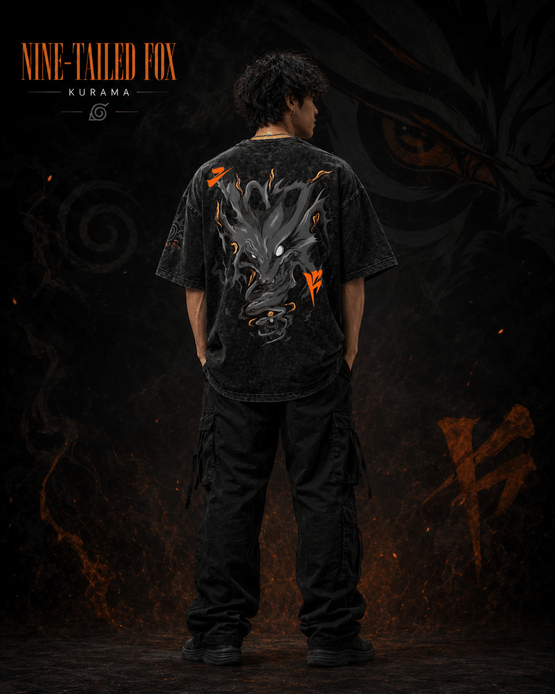 Naruto Nine-Tailed Fox Kurama Graphic Tee | Yeager Apparel anime