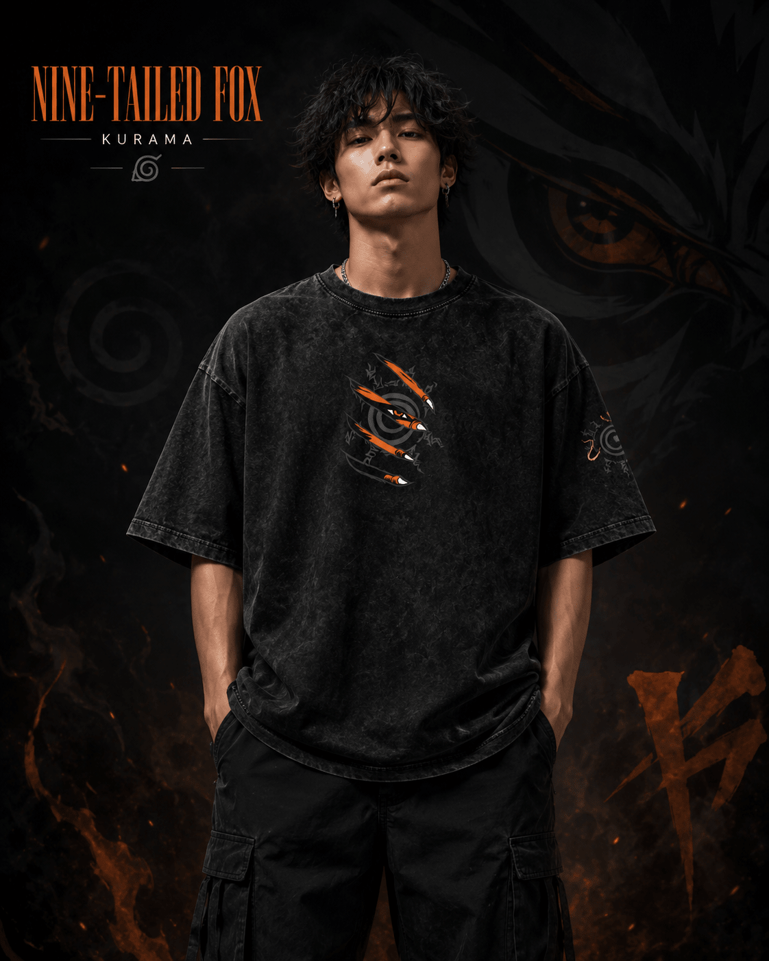 Naruto Nine-Tailed Fox Kurama Graphic Tee | Yeager Apparel anime