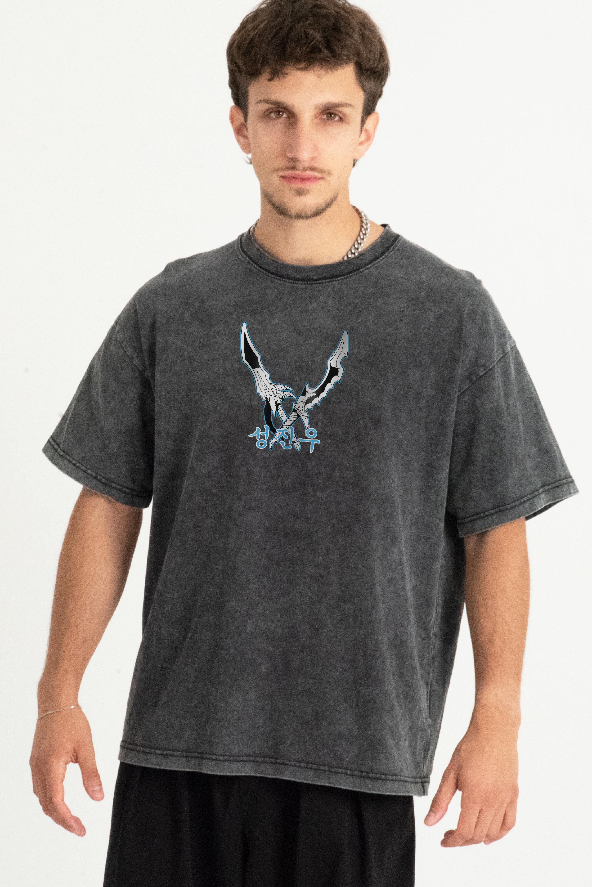 SUNG JINWOO "SHADOW MONARCH" VINTAGE TEE