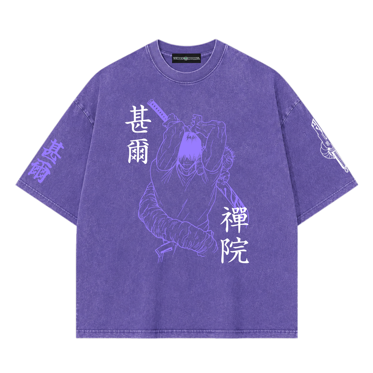 Jujutsu Kaisen Toji Zen'in Snow Washed Oversized Tee