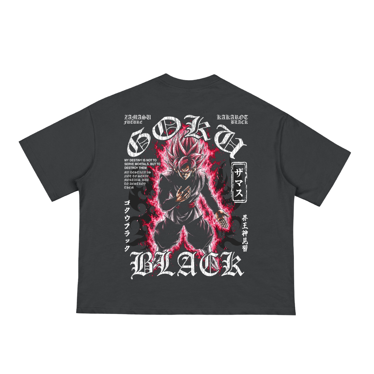 Goku Black | Classic Black Boxy Tee | DragonBallZ