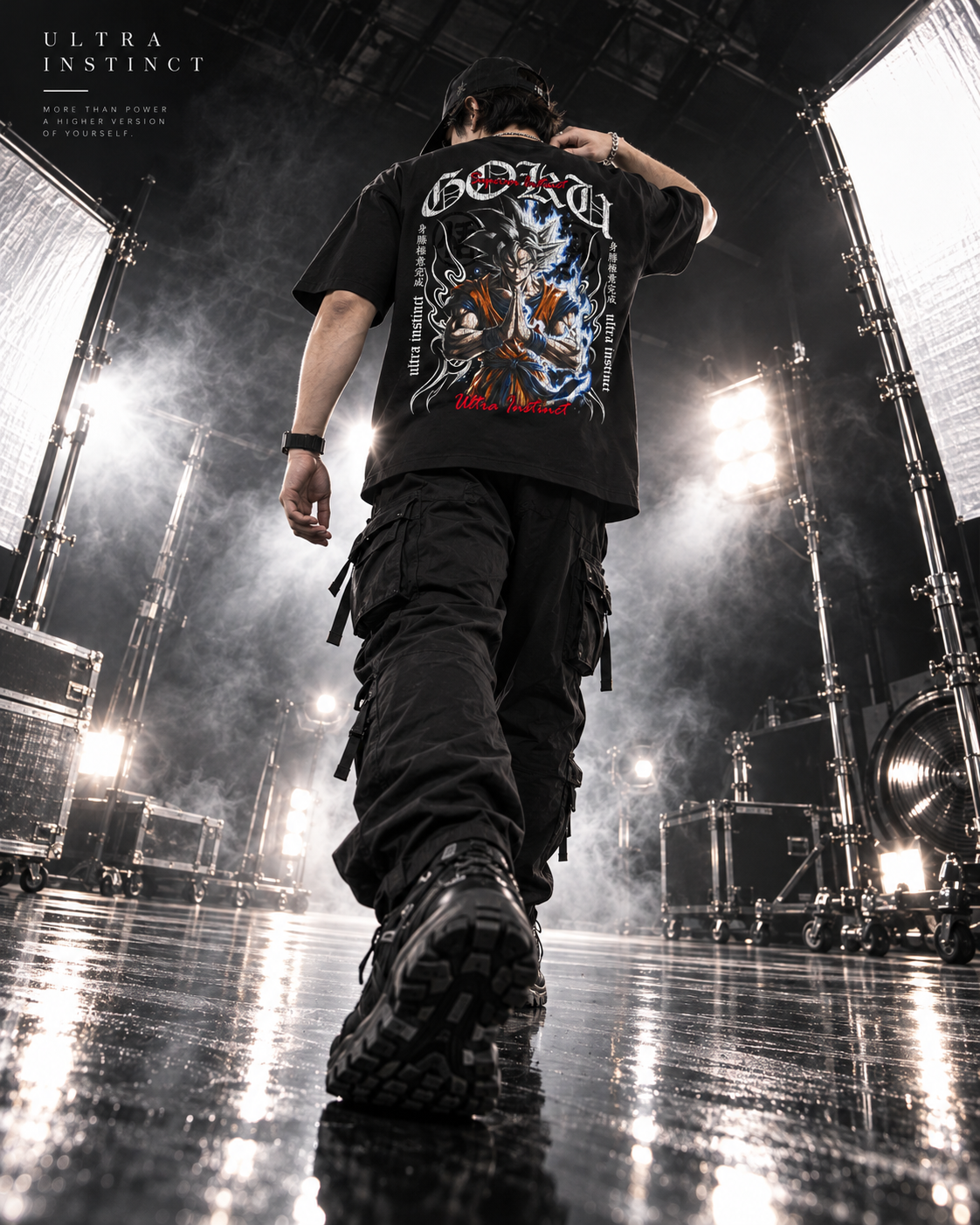 Goku Ultra Instinct Boxy Tee - Dragon Ball - back
