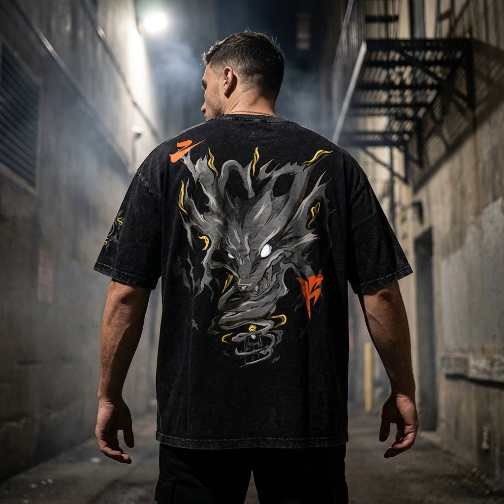 Naruto Nine-Tailed Fox Kurama Graphic Tee | Yeager Apparel